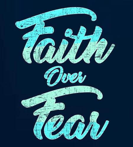 Faith over Fear Inspirational/Christian Unisex Graphic Hoodie Sweatshirt