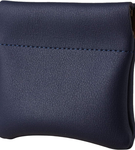 Leather Squeeze Coin Purse Pouch Change Holder for Men & Women